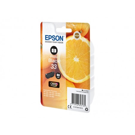 EPSON C13T33414012 Tusz Epson Singlepack Photo Black 33 Claria Premium Ink