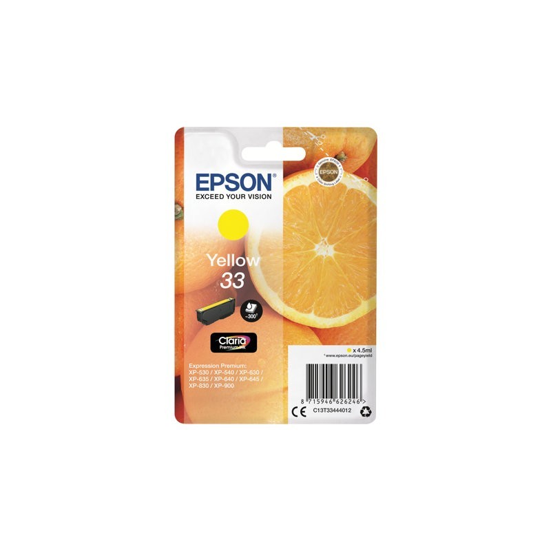 EPSON C13T33444012 Tusz Epson Premium Singlepack yellow 33