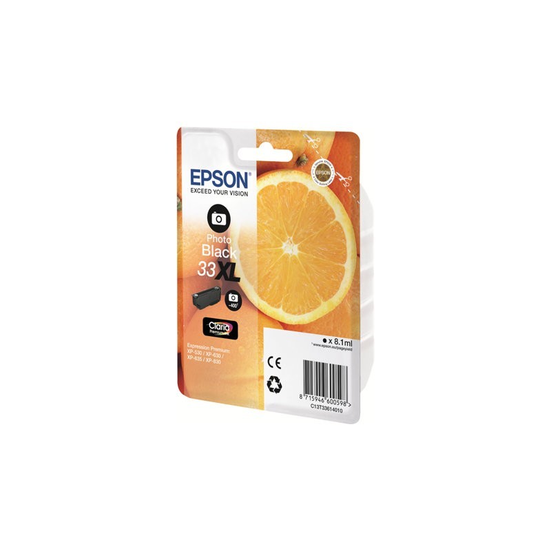 EPSON C13T33614012 Tusz Epson photo black 33XL Claria Premium