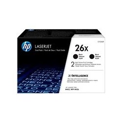 HP 26X Original LaserJet Toner Cartridges Black High Yield (2-pack)