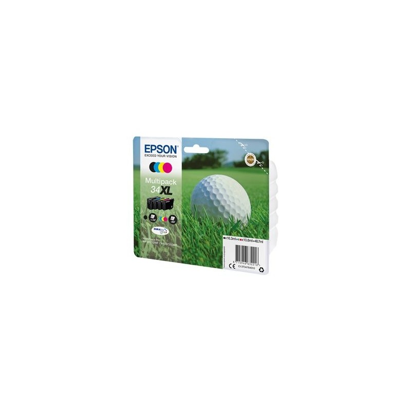 EPSON C13T34764010 Tusz Epson Golf ball Multipack 34XL 4-colors DURABrite Ultra 48,7 ml