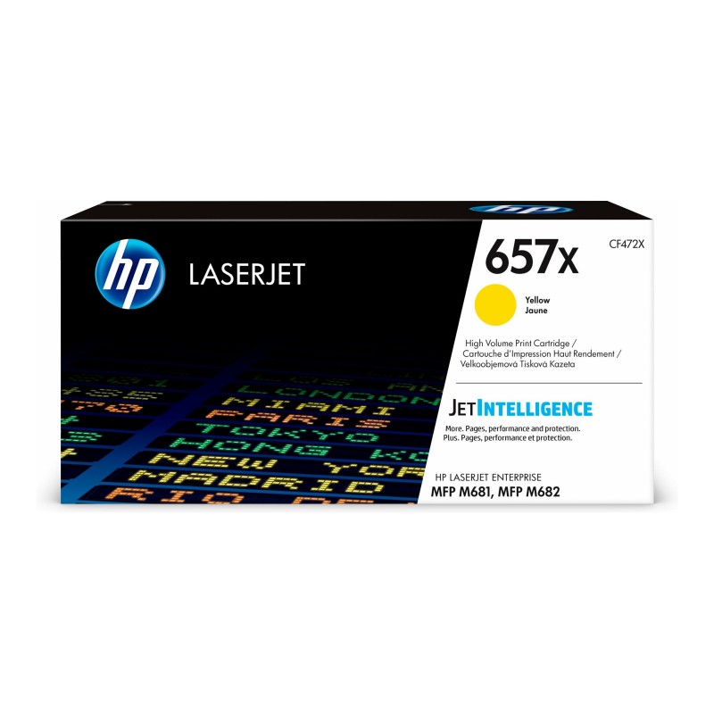 HP 657X LaserJet Original Toner Cartridge Yellow High Yield