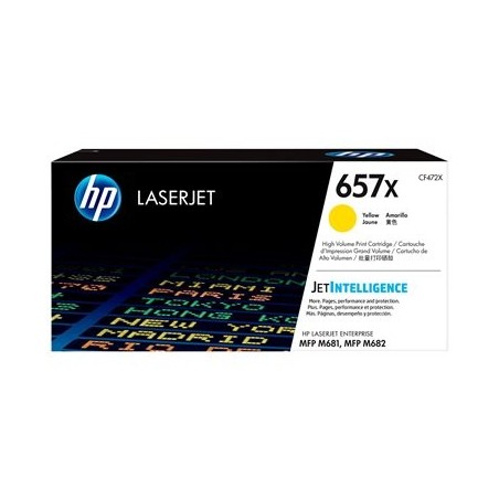HP 657X LaserJet Original Toner Cartridge Yellow High Yield