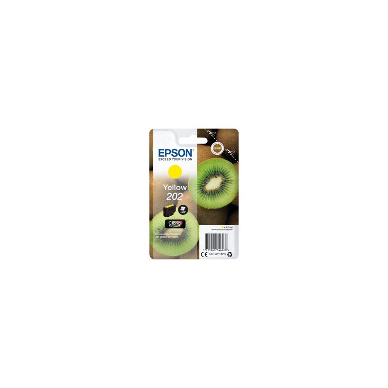 EPSON C13T02F44010 Tusz Epson singlepack 202 yellow 4,1ml Claria premium