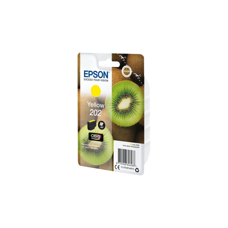 EPSON C13T02F44010 Tusz Epson singlepack 202 yellow 4,1ml Claria premium