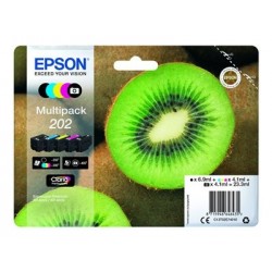 EPSON C13T02E74010 Tusz Epson Kiwi Multipack 202 CMYK+photo black Claria Premium
