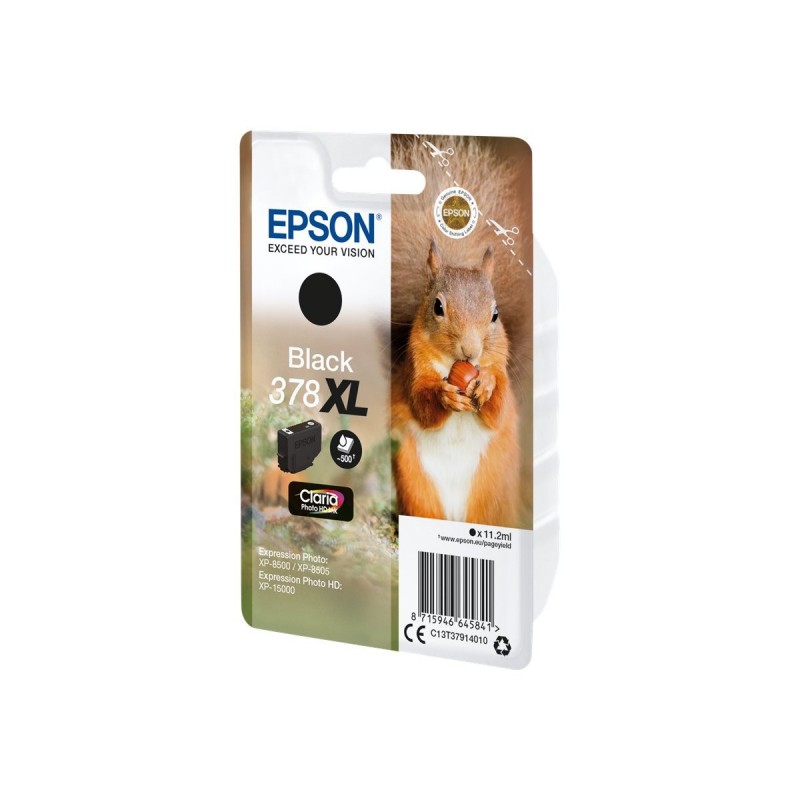 EPSON C13T37914010 Tusz Epson black 378XL 11.2ml Claria photo HD