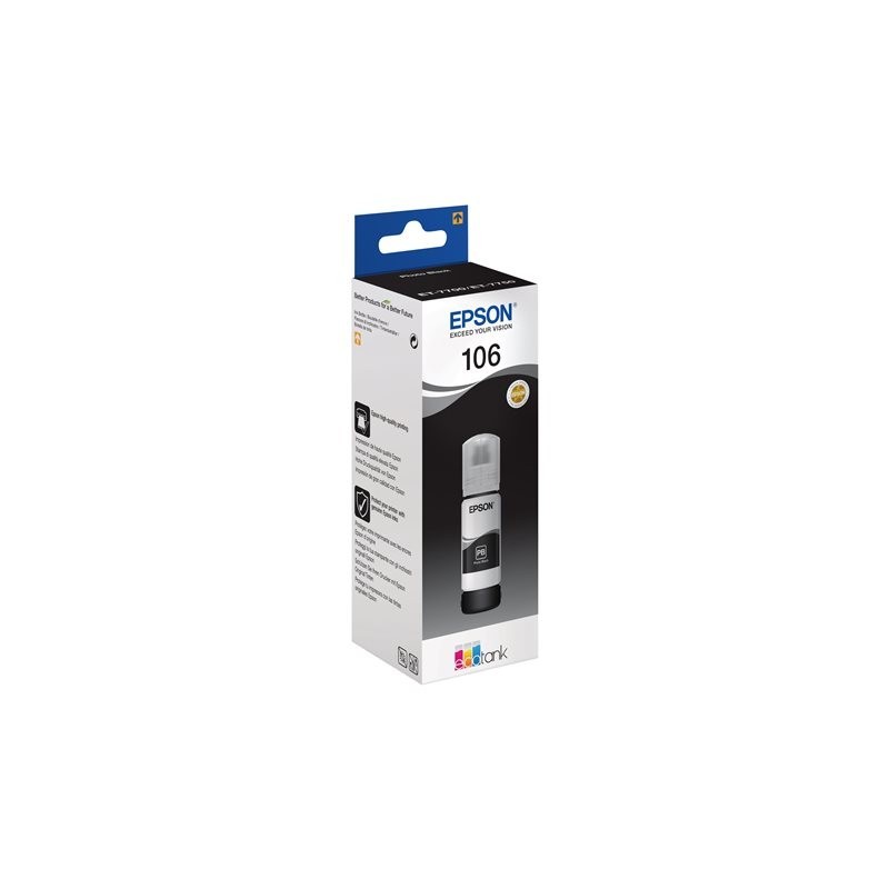 EPSON C13T00R140 Tusz Epson Photo Black 106 EcoTank L7160