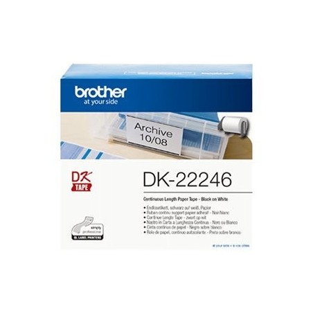 BROTHER DK22246 Brother etykiety Length free Paper 103mm x 30.48m