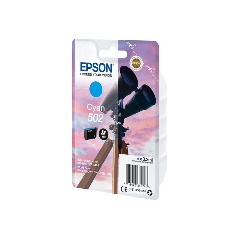 EPSON C13T02V24010 Tusz Epson Cyan 3,3 ml XP-5100