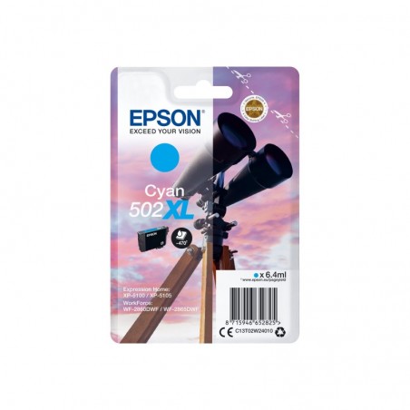 EPSON C13T02W24010 Tusz Epson Cyan 6,4 ml XP-5100 EPSON C13T02W24010 Tusz Epson Cyan 6,4 ml XP-5100