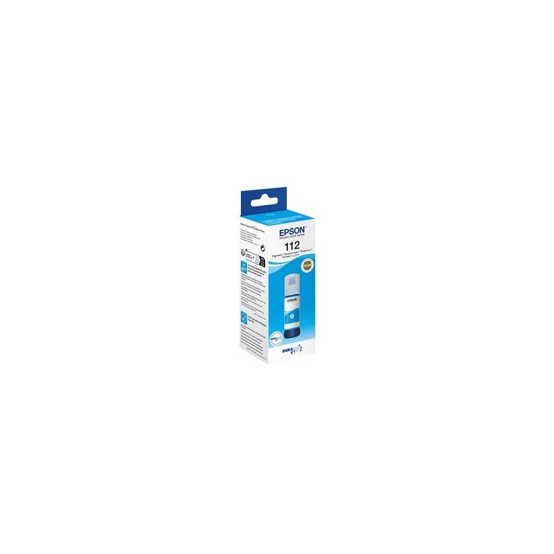 EPSON 112 EcoTank Pigment Cyan ink bottle