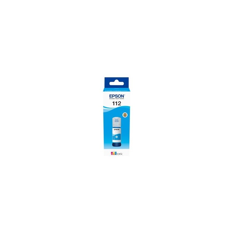 EPSON 112 EcoTank Pigment Cyan ink bottle