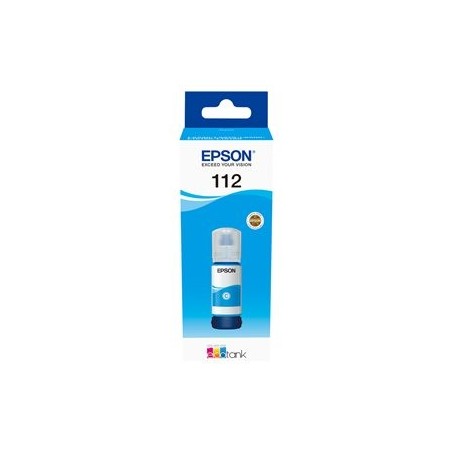 EPSON 112 EcoTank Pigment Cyan ink bottle
