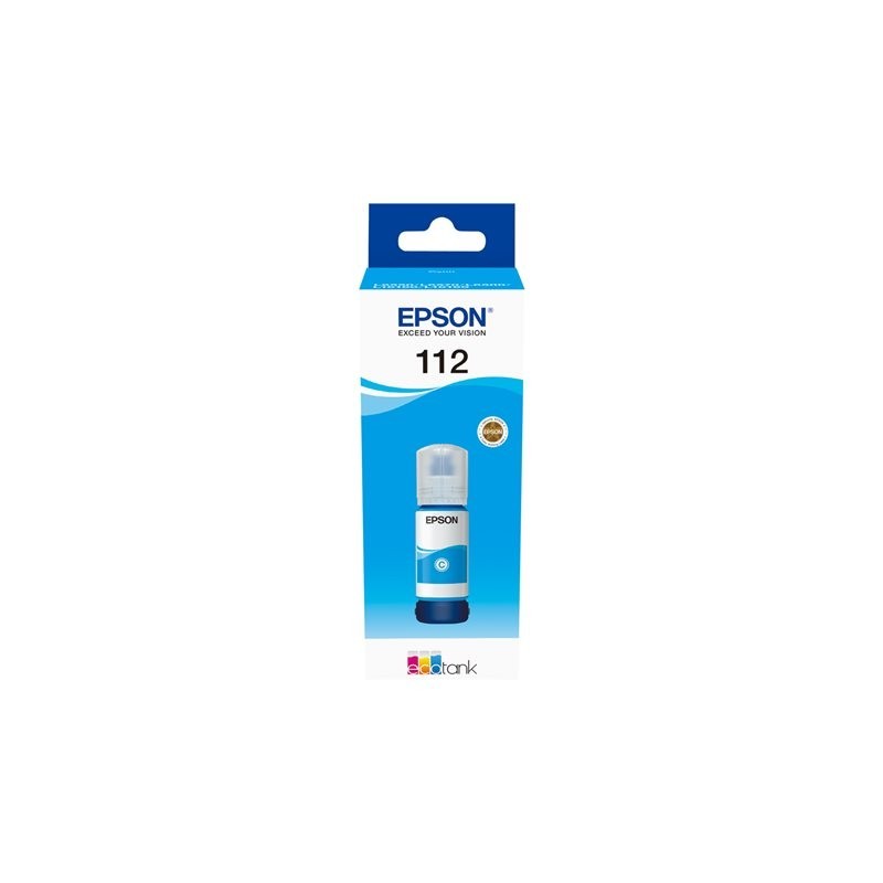 EPSON 112 EcoTank Pigment Cyan ink bottle