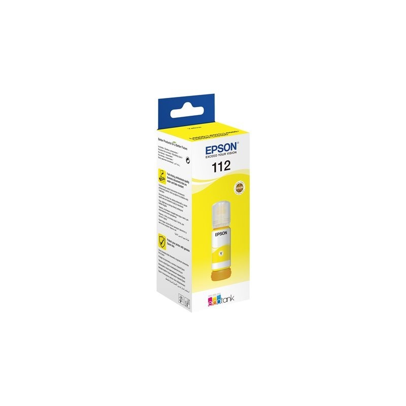 EPSON 112 EcoTank Pigment Yellow ink bottle