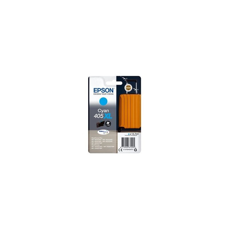 EPSON Singlepack Cyan 405XL DURABrite Ultra Ink