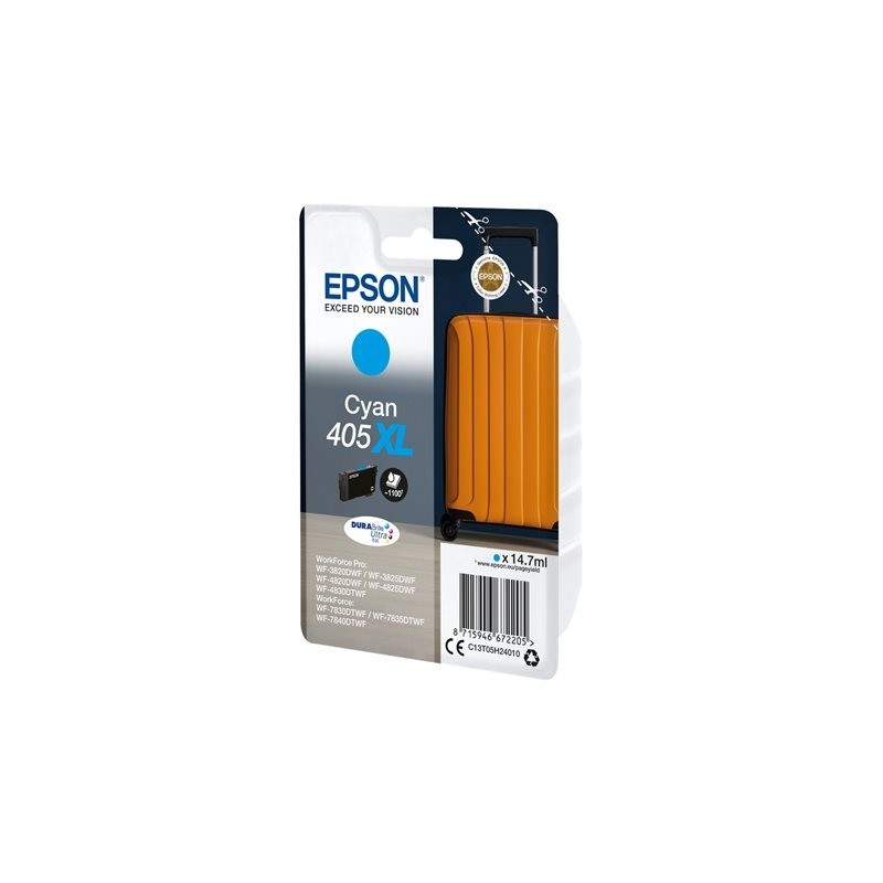 EPSON Singlepack Cyan 405XL DURABrite Ultra Ink