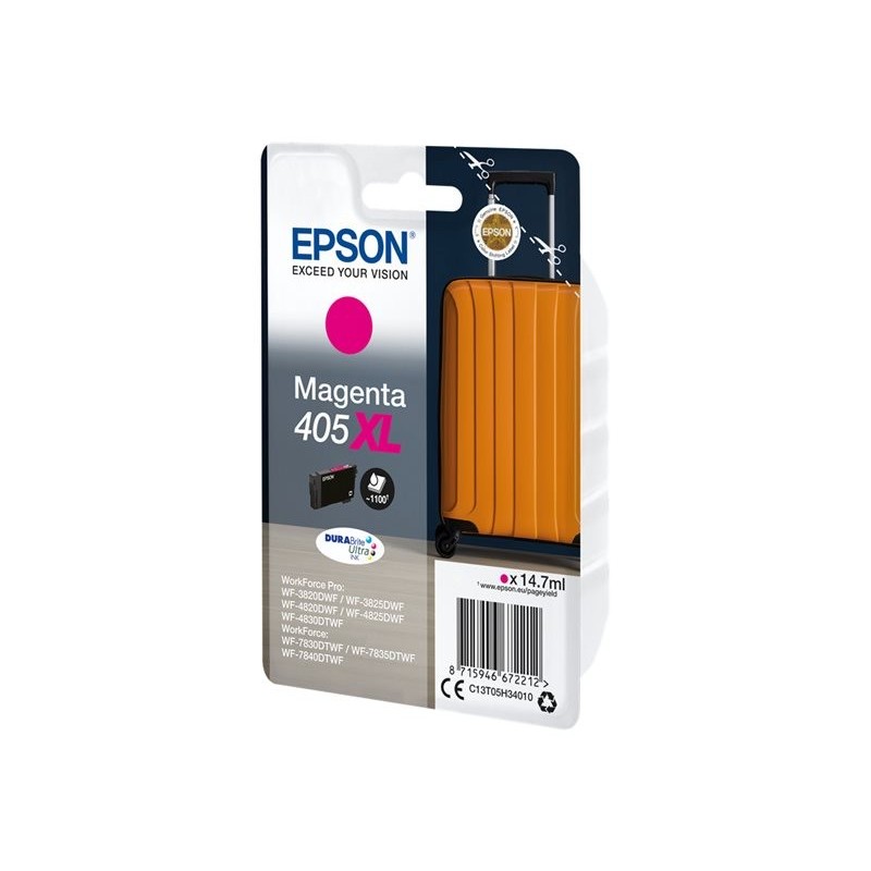 EPSON Singlepack Magenta 405XL DURABrite Ultra Ink