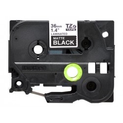 BROTHER TZeM365 tape white on blank black surface 36mm