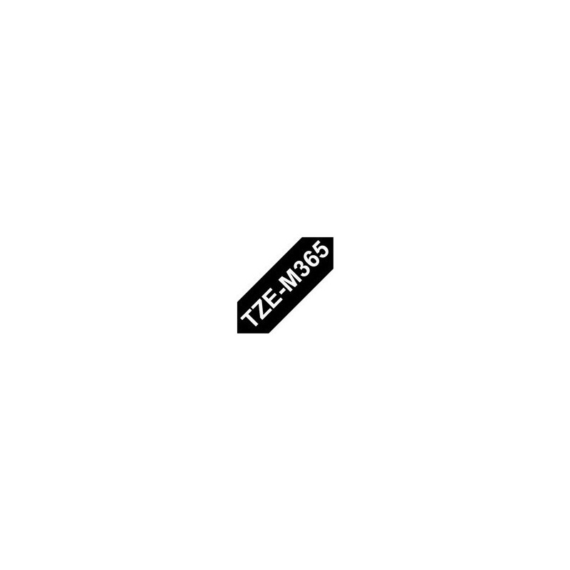 BROTHER TZeM365 tape white on blank black surface 36mm