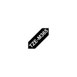 BROTHER TZeM365 tape white on blank black surface 36mm