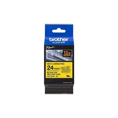 BROTHER TZeSL651 tape Black on Yellow 24mm