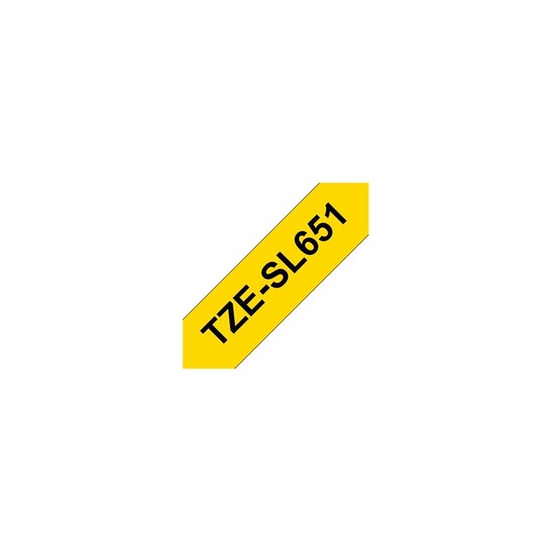 BROTHER TZeSL651 tape Black on Yellow 24mm