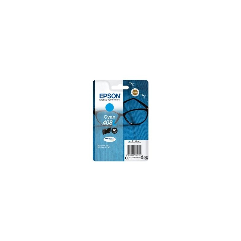EPSON Singlepack Cyan 408L DURABrite Ultra Ink