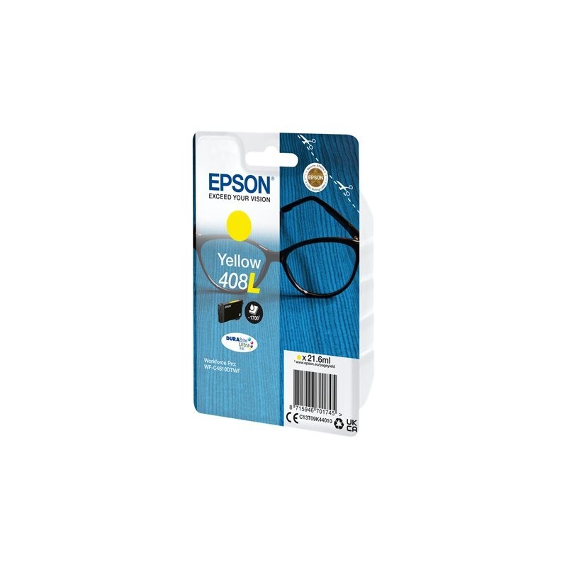 EPSON Singlepack Yellow 408L DURABrite Ultra Ink