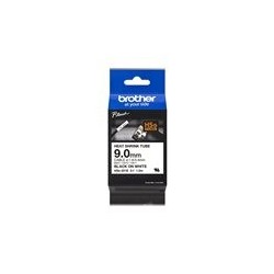 BROTHER Heat Shrink Tube Black on White 9.0mm