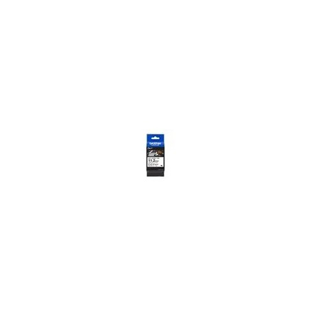 BROTHER Heat Shrink Tube Black on White 11.2mm