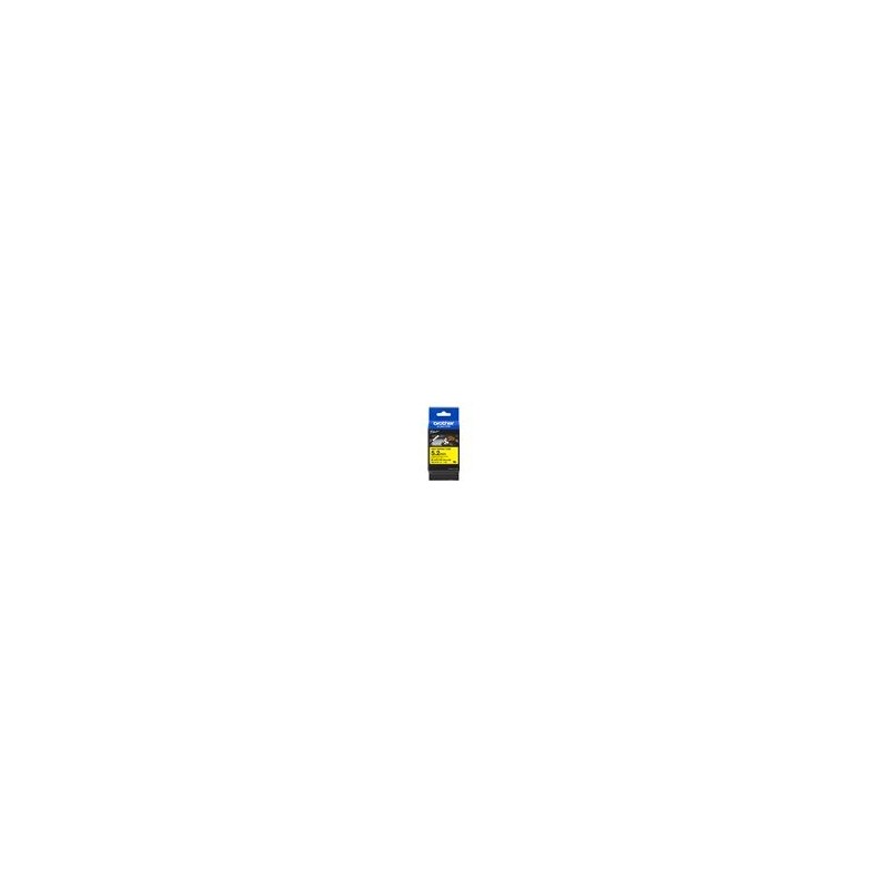 BROTHER Heat Shrink Tube Black on Yellow 5.2mm