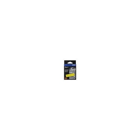 BROTHER Heat Shrink Tube Black on Yellow 9.0mm