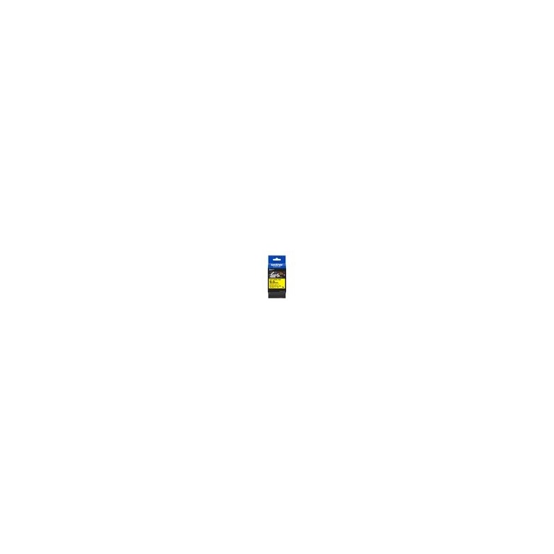 BROTHER Heat Shrink Tube Black on Yellow 9.0mm