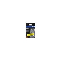BROTHER Heat Shrink Tube Black on Yellow 11.2mm