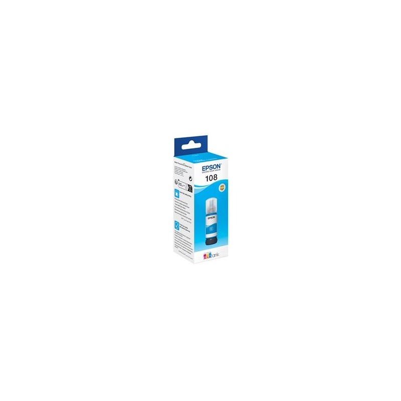 EPSON 108 EcoTank Cyan Ink Bottle