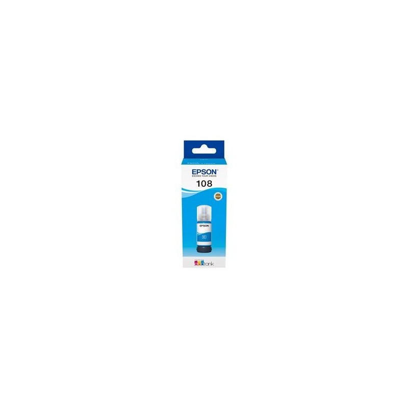 EPSON 108 EcoTank Cyan Ink Bottle