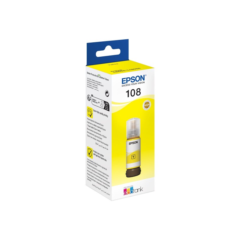 EPSON 108 EcoTank Yellow Ink Bottle