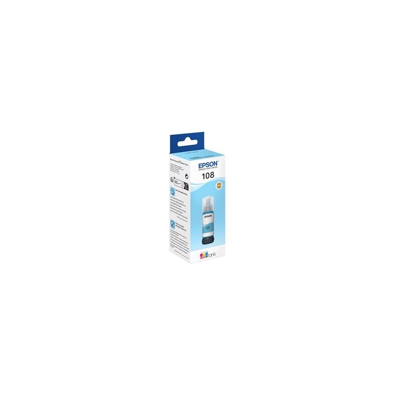 EPSON 108 EcoTank Light Cyan Ink Bottle