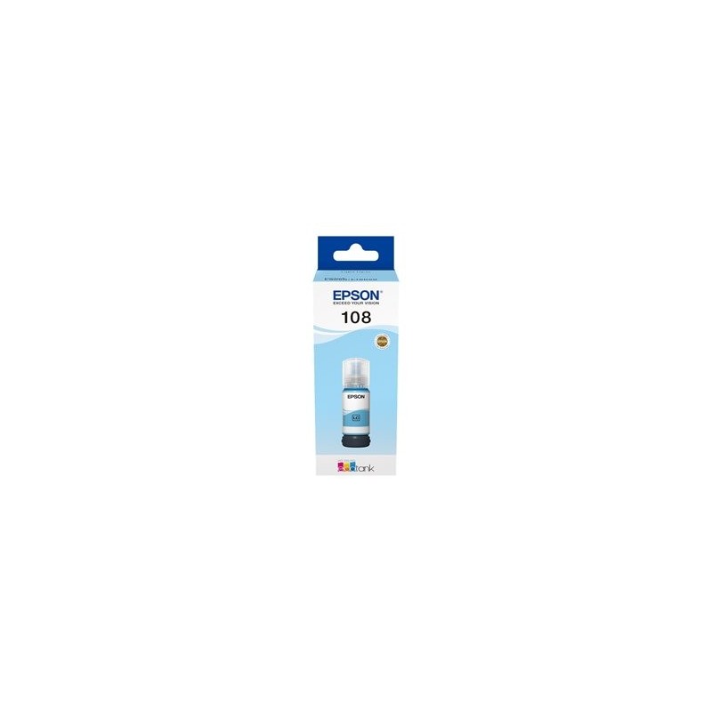 EPSON 108 EcoTank Light Cyan Ink Bottle