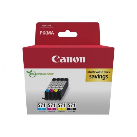 CANON CLI-571 Ink Cartridge C/M/Y/BK MULTI BL SEC