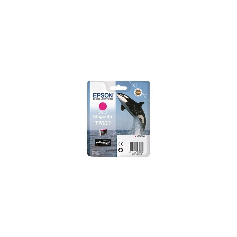EPSON T7603 ink cartridge vivid magenta high capacity 25 9ml 1356 pages 1-pack