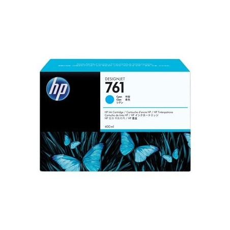HP 761 original ink cartridge cyan standard capacity 400ml 1-pack HP 761 original ink cartridge cyan standard capacity 400ml 1-pack