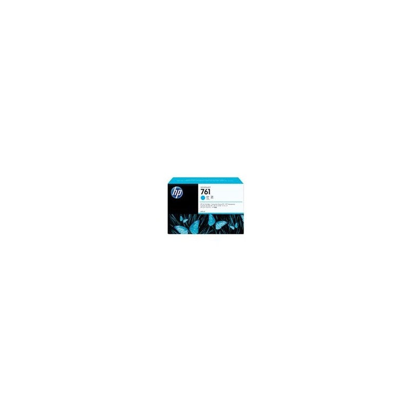 HP 761 original ink cartridge cyan standard capacity 400ml 1-pack HP 761 original ink cartridge cyan standard capacity 400ml 1-pack