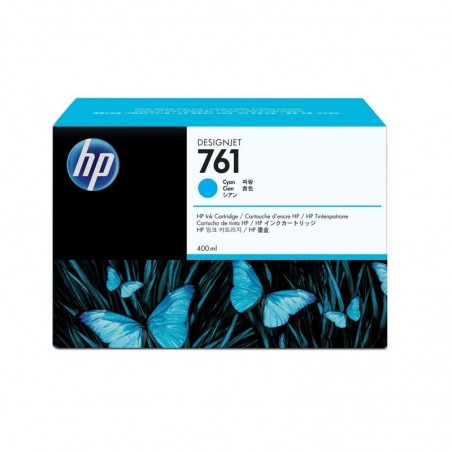 HP 761 original ink cartridge cyan standard capacity 400ml 1-pack HP 761 original ink cartridge cyan standard capacity 400ml 1-pack