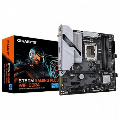 Płyta główna B760M GAMING PLUS WIFI s1700 4DDR4 DP/HDMI mATX 