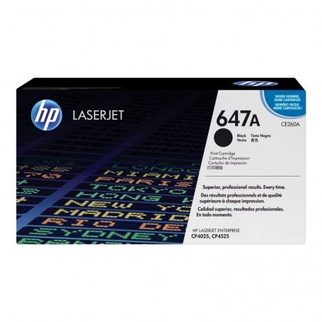 HP Toner nr 647A CE260A Black 8.5K HP Toner nr 647A CE260A Black 8.5K