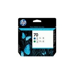 HP 70 original printhead blue and green