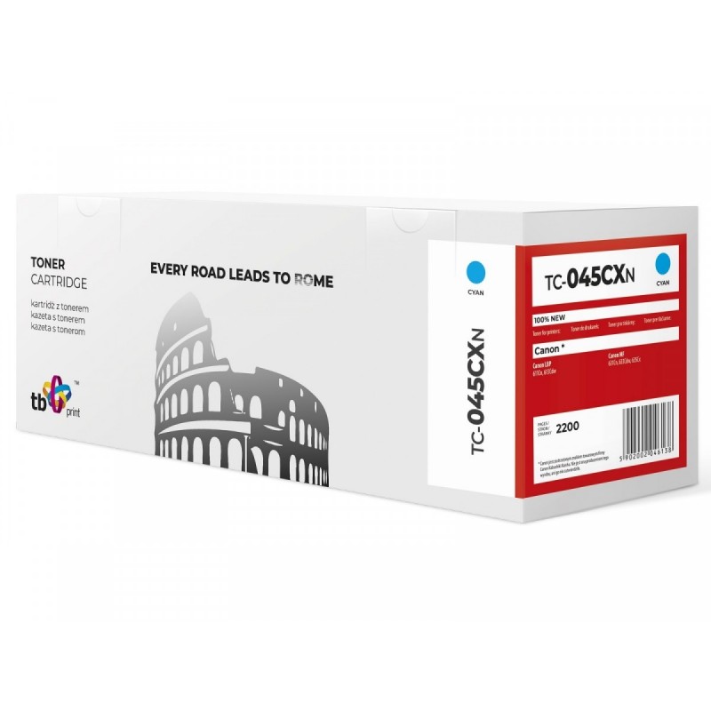 Toner do Canon LBP 610C 045H TC-045CXN CY 100% nowy